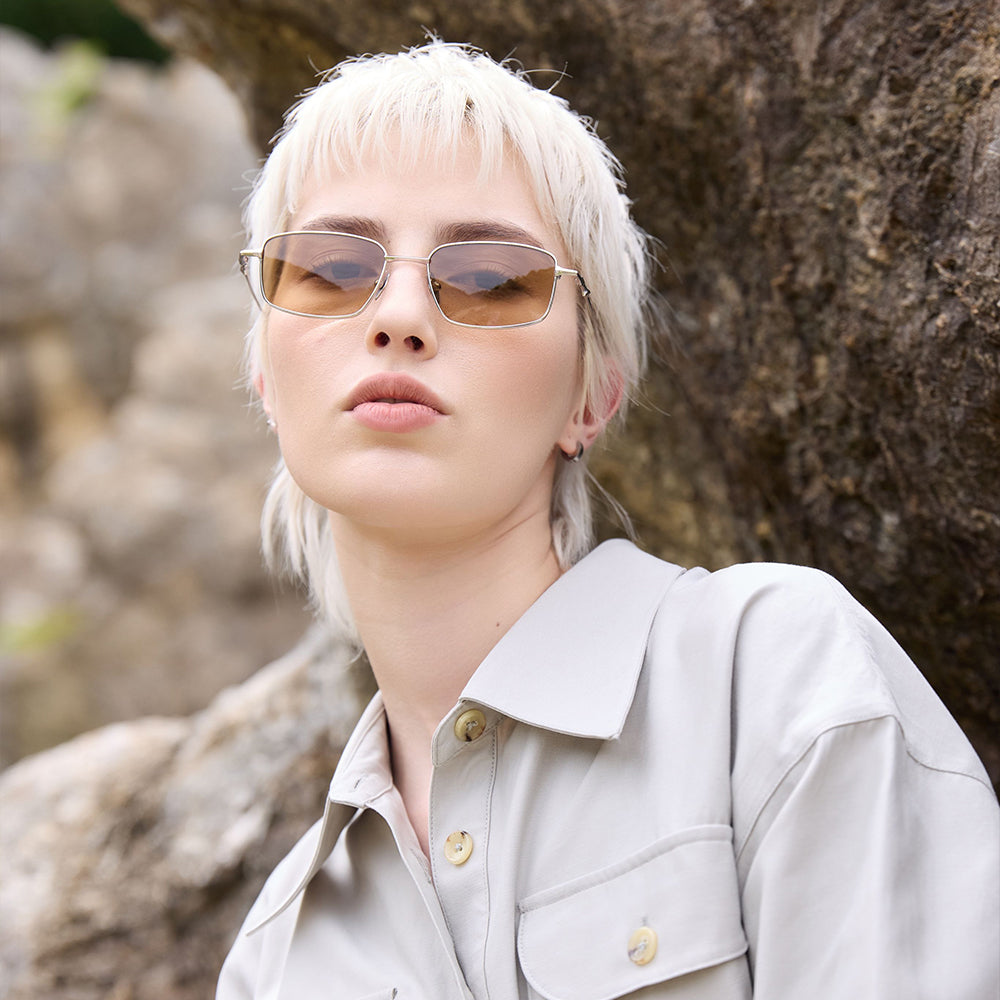 Silver/Brown