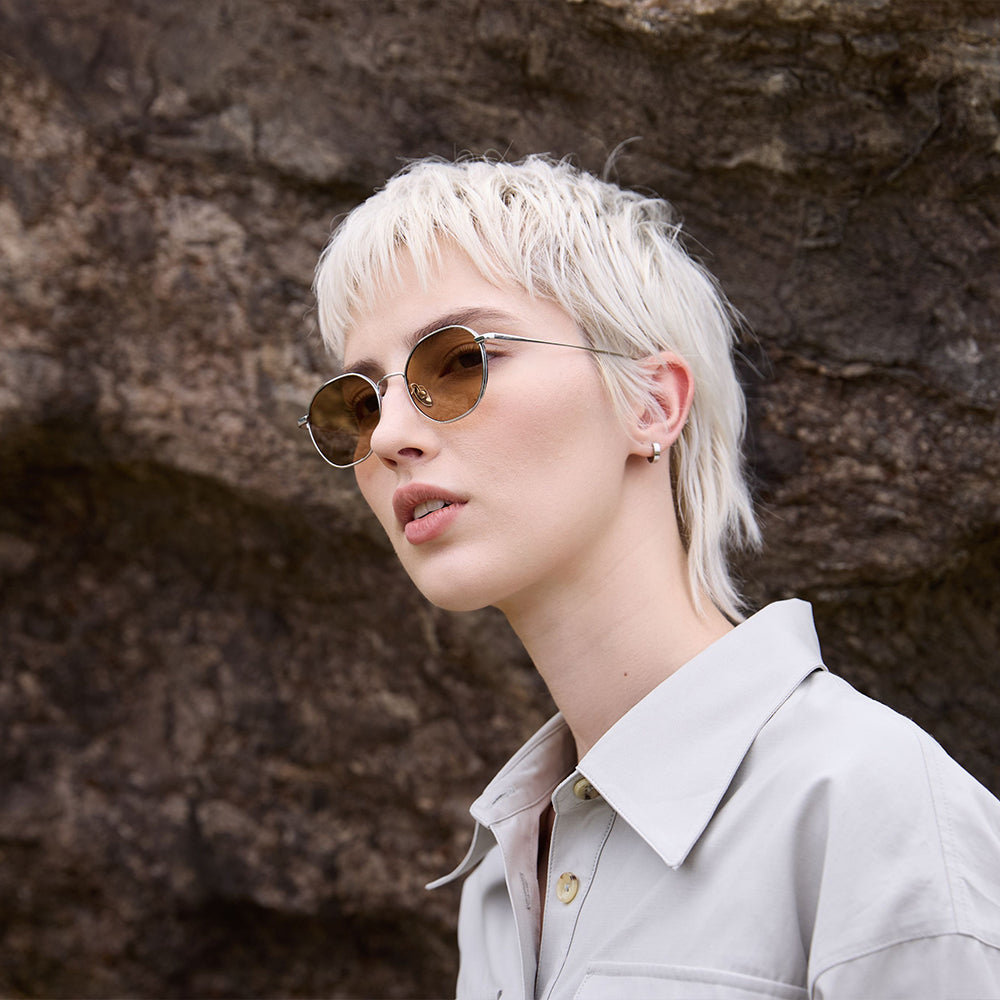 Silver/Brown
